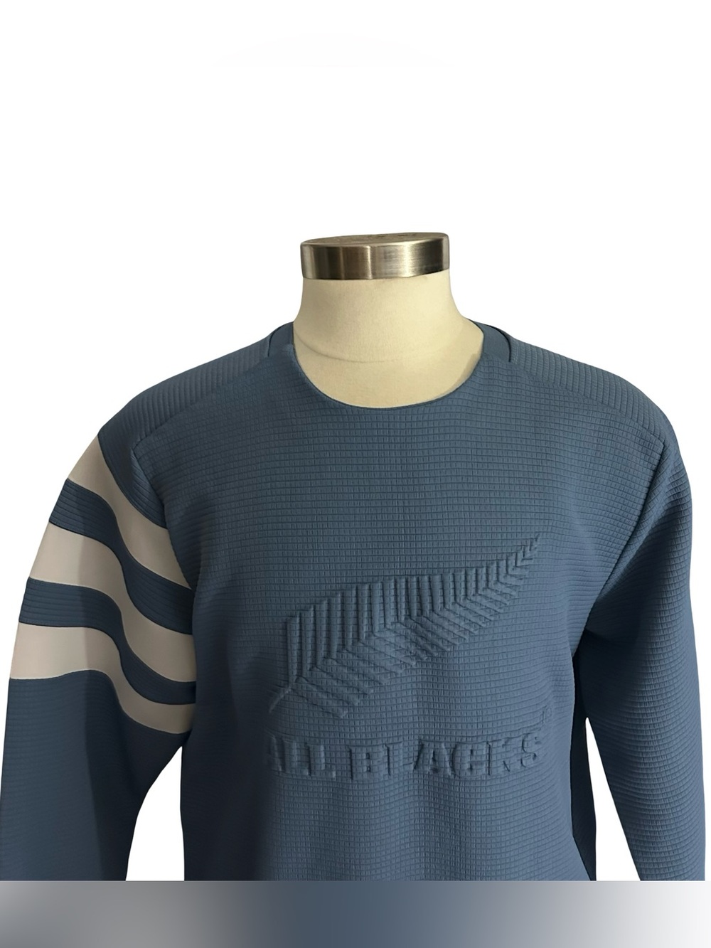Adidas All Blacks Rugby ZNE Primeknit Quilted Pullover Mens XL Slate Blue EH5574